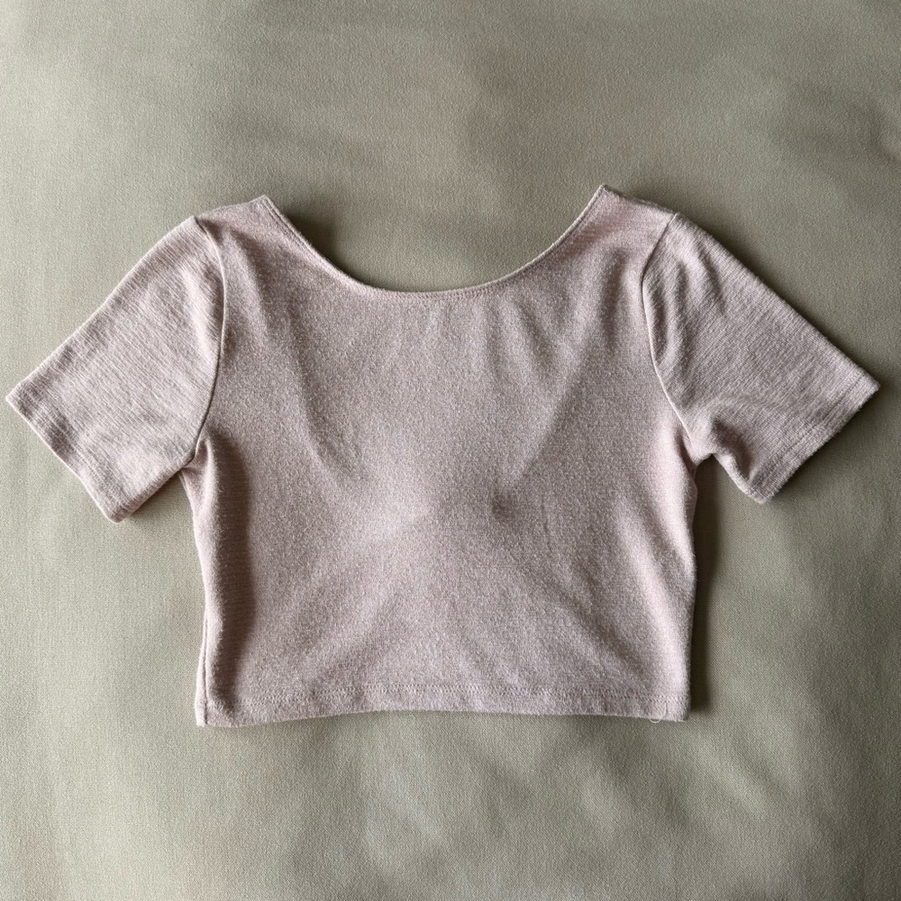 Wilfred Soft Pink Crop Top